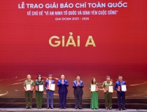 Lễ trao Giải báo chí toàn quốc với chủ đề “Vì an ninh Tổ quốc và bình yên cuộc sống” giai đoạn 2023 - 2025