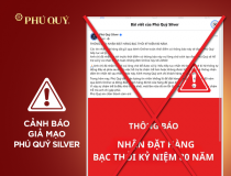 Cảnh báo hình thức lừa đảo khách hàng mua sản phẩm bạc thỏi kỷ niệm 80 năm Quốc khánh