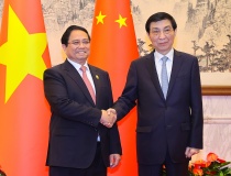 Thủ tướng Phạm Minh Chính hội kiến Chủ tịch Chính hiệp toàn quốc Trung Quốc
