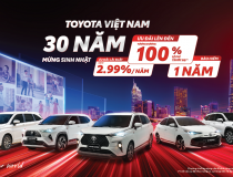 Toyota Việt Nam công bố doanh số bán hàng tháng 8/2025 và Chương trình ưu đãi mừng sinh nhật Toyota 30 năm cho khách hàng mua xe trong tháng 9/2025 