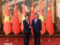 Chủ tịch nước Lương Cường hội đàm với Tổng Bí thư, Chủ tịch nước Trung Quốc Tập Cận Bình