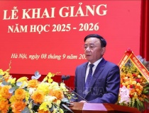 Thường trực Ban Bí thư Trần Cẩm Tú dự khai giảng năm học mới của Học viện Chính trị quốc gia Hồ Chí Minh