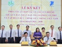 TP. Cần Thơ và Tập đoàn VNPT ký thỏa thuận hợp tác chuyển đổi số