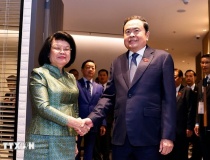 Chủ tịch Quốc hội Trần Thanh Mẫn gặp song phương các nhà lãnh đạo trong khuôn khổ AIPA 46