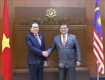 Chủ tịch Quốc hội Trần Thanh Mẫn hội đàm với Chủ tịch Hạ viện Malaysia