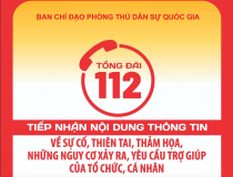Kêu gọi người dân gọi ngay tổng đài 112 khi gặp tình huống khẩn cấp về sự cố thiên tai