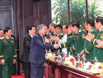 Tổng Bí thư và Chủ tịch nước dự phiên bế mạc Đại hội đại biểu Đảng bộ Quân đội lần thứ XII