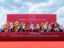 Golden Crown Hai Phong chính thức cất nóc, khẳng định vị thế biểu tượng phố Cảng