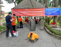 Thầy trò Trường Cao đẳng FPT Polytechnic sửa chữa miễn phí đồ điện tử giúp người dân vùng lũ Thái Nguyên