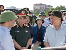 Tổng Bí thư Tô Lâm thăm, động viên nhân dân vùng lũ tại Thái Nguyên