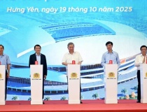 Tổng Bí thư Tô Lâm dự lễ khởi công xây dựng sân vận động tiên tiến hàng đầu thế giới