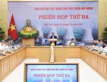 Thủ tướng chủ trì phiên họp thứ 3 Ban Chỉ đạo xây dựng nhà máy điện hạt nhân