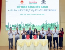 Toyota Việt Nam tiếp tục triển khai Chương trình “Vì một Việt Nam xanh” năm 2025 tại tỉnh Phú Thọ