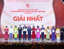 Vinh danh các tác phẩm xuất sắc tại Giải Báo chí toàn quốc “Vì sự nghiệp phát triển Văn hóa Việt Nam” lần thứ Ba