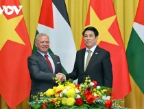 Chủ tịch nước Lương Cường hội đàm với Quốc vương Jordan