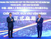 Hợp tác trí tuệ nhân tạo Trung Quốc - Việt Nam đã có trung tâm trưng bày tại Hà Nội