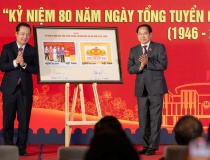 Phát hành bộ tem bưu chính kỷ niệm 80 năm Quốc hội Việt Nam