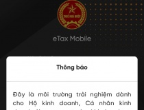 Hướng dẫn cách kê khai thuế trên app eTax Mobile cho hộ kinh doanh