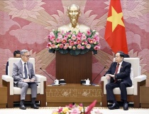 Chủ tịch Quốc hội Trần Thanh Mẫn tiếp Bộ trưởng Ngoại giao Lào