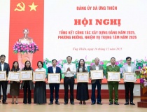 Đảng ủy xã Ứng Thiên triển khai nhiệm vụ trọng tâm năm 2026