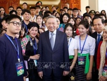 Tổng Bí thư Tô Lâm gặp mặt học sinh, sinh viên, thanh niên dân tộc thiểu số tiêu biểu