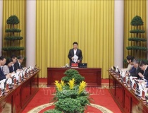 Chủ tịch nước Lương Cường chủ trì giao ban công tác với Văn phòng Chủ tịch nước