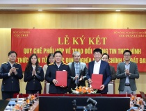 Liên thông dữ liệu điện tử trong xác định nghĩa vụ tài chính về đất đai