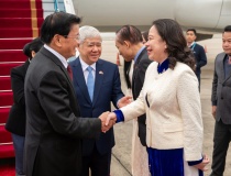 Tổng Bí thư, Chủ tịch nước Lào bắt đầu thăm cấp Nhà nước tới Việt Nam