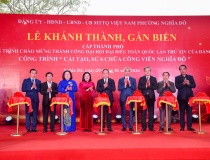 Khánh thành Công viên Nghĩa Đô - Công trình cấp thành phố chào mừng thành công Đại hội XIV của Đảng