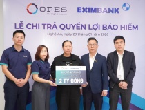 OPES chi trả 2 tỷ đồng cho khách hàng tham gia bảo hiểm sức khỏe người trụ cột