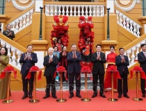 Tổng Bí thư Tô Lâm, Chủ tịch nước Lương Cường dự khánh thành công trình Trụ sở làm việc Cơ quan Chủ tịch nước