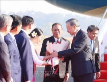 Tổng Bí thư Tô Lâm đến thủ đô Viêng Chăn, bắt đầu thăm cấp Nhà nước tới Lào