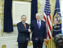 Tổng Bí thư Tô Lâm gặp Tổng thống Hoa Kỳ Donald Trump