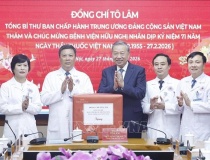Phát biểu của Tổng Bí thư Tô Lâm trong cuộc đến thăm chúc mừng ngành y tế và tập thể cán bộ, y bác sỹ và nhân viên Bệnh viện Hữu Nghị nhân kỷ niệm 71 năm Ngày Thầy thuốc Việt Nam