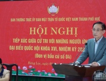 Đồng chí Lê Hoài Trung tiếp xúc cử tri tại đơn vị bầu cử số 4 ở Huế