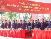 Thủ tướng Phạm Minh Chính dự lễ kỷ niệm 120 năm Ngày sinh Thủ tướng Phạm Văn Đồng