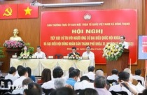 Chủ tịch Quốc hội Trần Thanh Mẫn dự Hội nghị tiếp xúc cử tri TPHCM