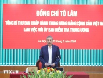 Tổng Bí thư Tô Lâm: Chuyển mạnh công tác kiểm tra, giám sát sang phòng ngừa từ sớm, từ xa