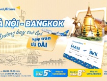 Vietravel Airlines mở bán trở lại đường bay Hà Nội – Bangkok