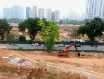 Hà Nội: Phân luồng giao thông phục vụ thi công khẩn cấp hồ đầu mối Mễ Trì