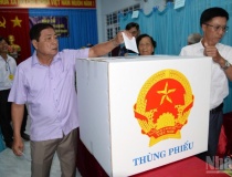 Nhiều khu vực trên địa bàn tỉnh Đồng Tháp hoàn thành công tác bỏ phiếu