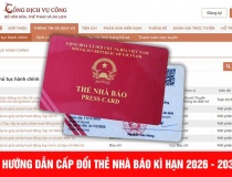Hướng dẫn khai hồ sơ cấp thẻ nhà báo trên hệ thống dịch vụ công