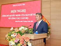 Đồng chí Nguyễn Mạnh Quyền được chỉ định giữ chức Phó Bí thư Tỉnh ủy Hưng Yên