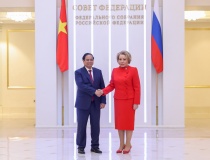 Thủ tướng Chính phủ Phạm Minh Chính gặp Chủ tịch Hội đồng Liên bang Nga