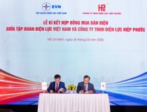 EVN ký hợp đồng mua bán điện cho dự án Nhà máy điện LNG Hiệp Phước