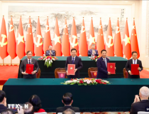 Lễ ký các văn kiện hợp tác giữa hai nước Việt Nam-Trung Quốc