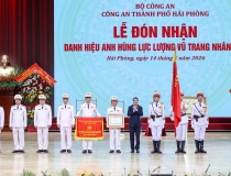 Thủ tướng Lê Minh Hưng trao danh hiệu Anh hùng tặng Công an Hải Phòng