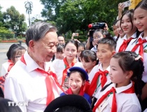 Tổng Bí thư, Chủ tịch nước Tô Lâm gặp mặt 85 đội viên tiêu biểu toàn quốc