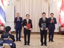 Tổng Bí thư, Chủ tịch nước Tô Lâm và Thủ tướng Thái Lan chứng kiến lễ trao văn kiện hợp tác và công bố Logo kỷ niệm 50 năm thiết lập quan hệ ngoại giao Việt Nam – Thái Lan