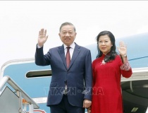 Tổng Bí thư, Chủ tịch nước Tô Lâm và Phu nhân đến thủ đô Manila thăm cấp Nhà nước Cộng hòa Philippines